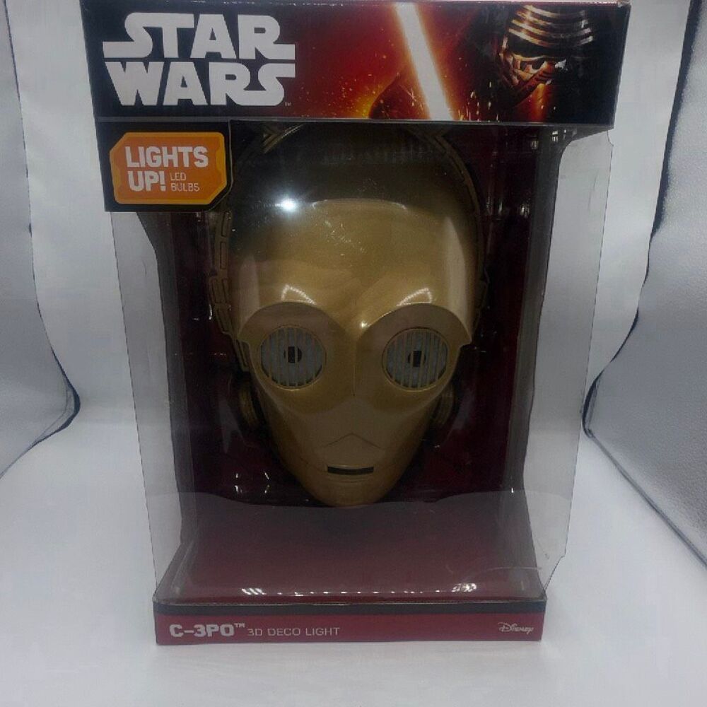 STAR WARS Light Up C-3PO 3D Deco Light-NWB